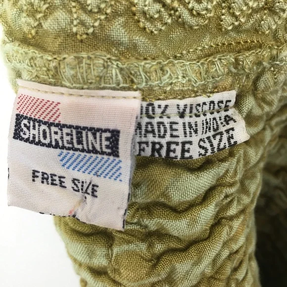 Vintage Green Embroidered Cropped Corset Renaissance Tank Top Forest Fairy - Picture 8 of 13